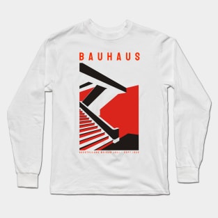 The Staatliches Bauhaus Art Deco Architecture Poster Long Sleeve T-Shirt